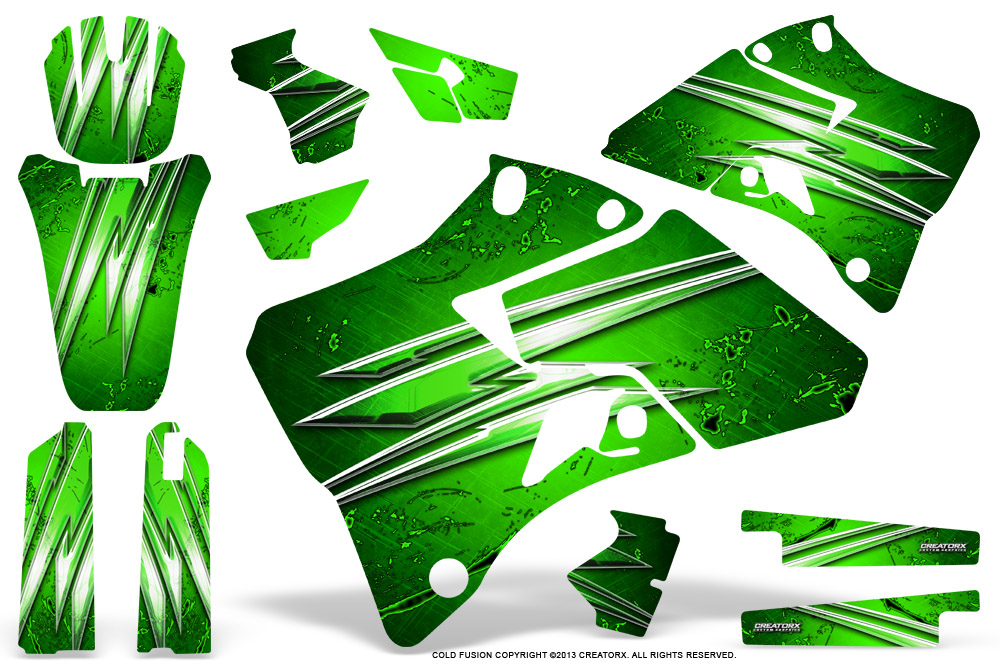 Yamaha YZ 125-250 96-01 Graphics Kit Cold Fusion Green